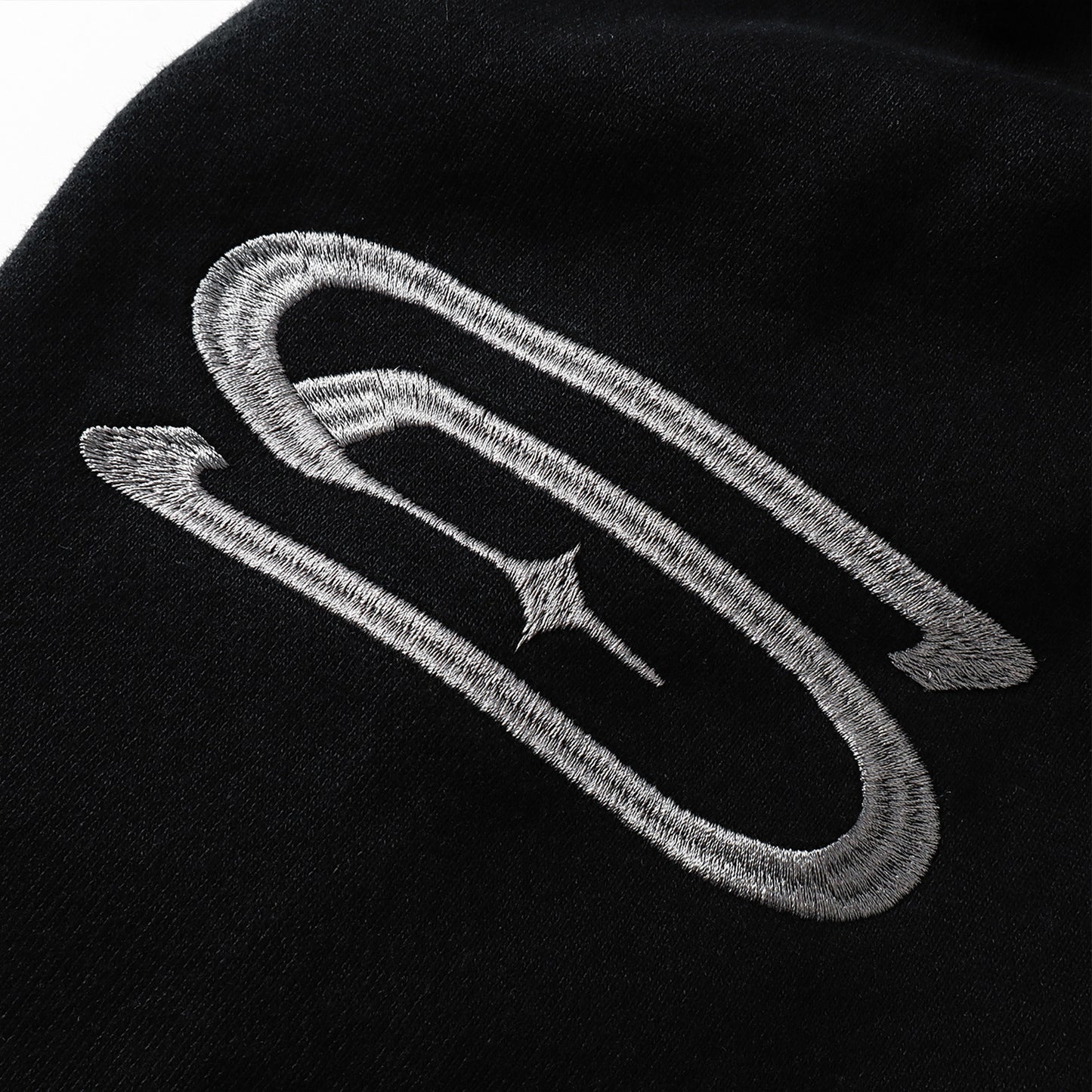 SLOWDOWN Time Out SD Quilted Logo Hoodie Black (SS26)