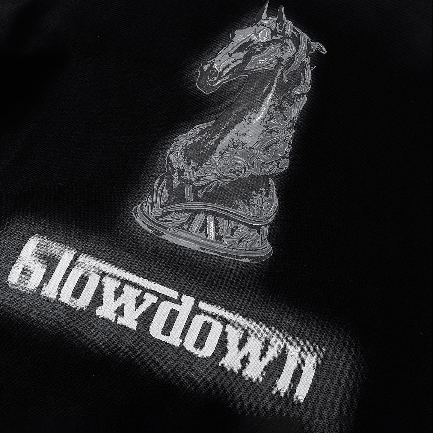 SLOWDOWN Faded Slurry Stone Tee Black (SS26)