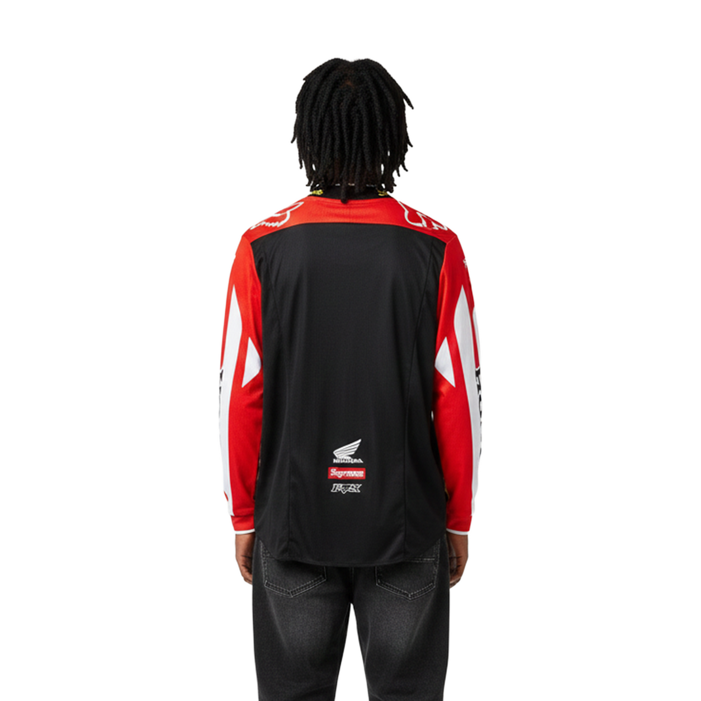 Supreme® / Honda® / Fox® Racing Moto Jersey Red (FW19)