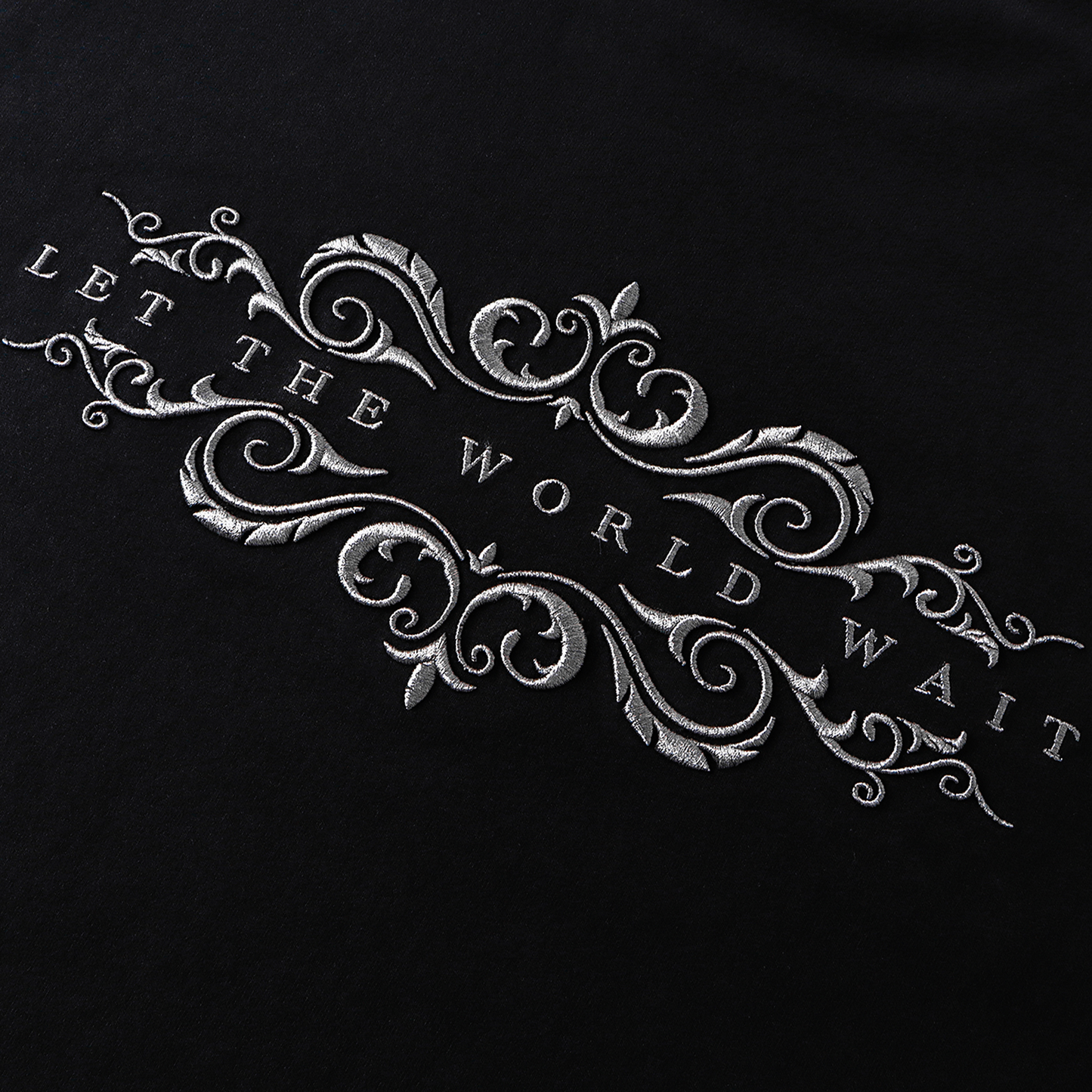 SLOWDOWN 3D Embroidery Long Sleeved Tee Black (SS26)