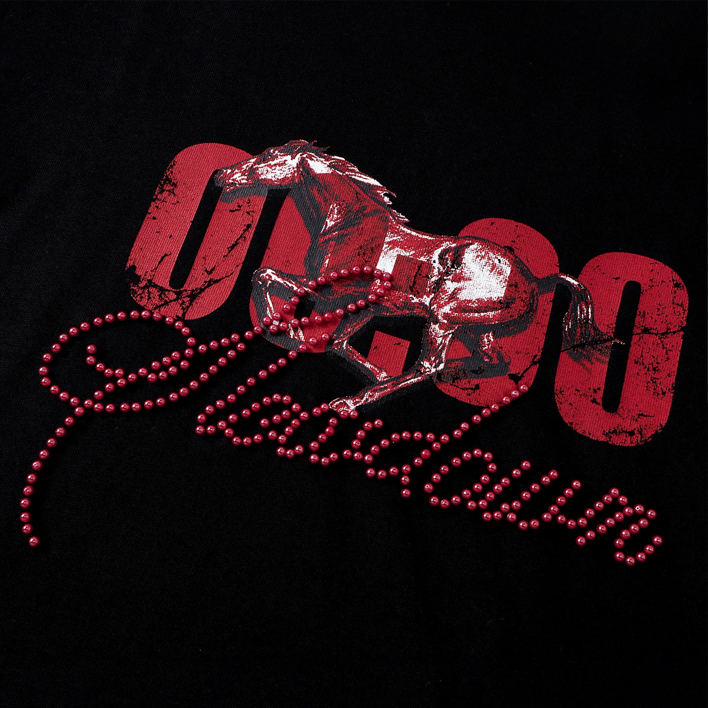 SLOWDOWN Gallop Restart Tee Black (SS26) - Signature Edition