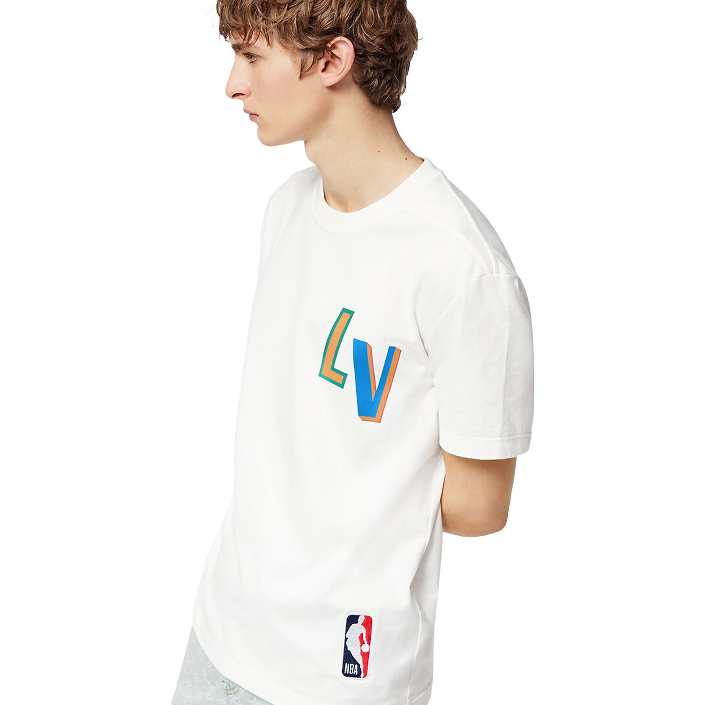 Louis Vuitton x NBA Basketball Short Sleeved Tee White
