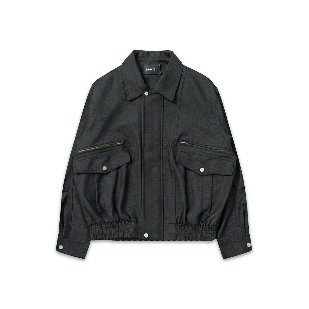 RAW/21 Pocket Jacket Black (SS26)