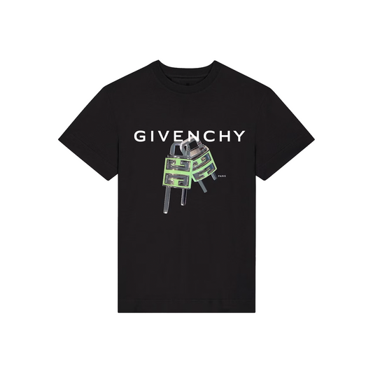 Givenchy 4G Padlock Print Tee Black (Slim Fit)