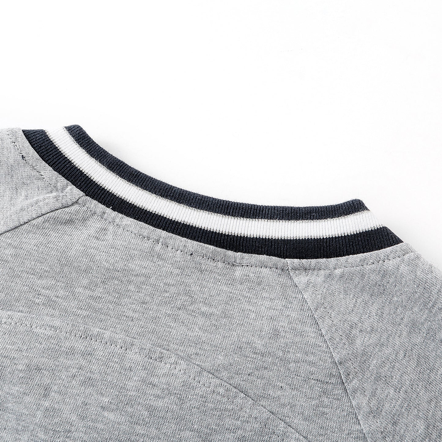 SLOWDOWN Time Out SD Quilted V-Neck Jersey Light Grey (SS26)