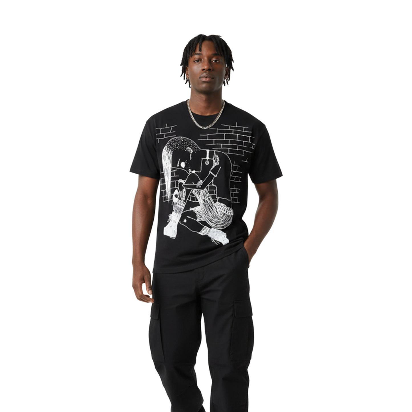Supreme Y's by Yohji Yamamoto Thinker Tee Black (FW25)