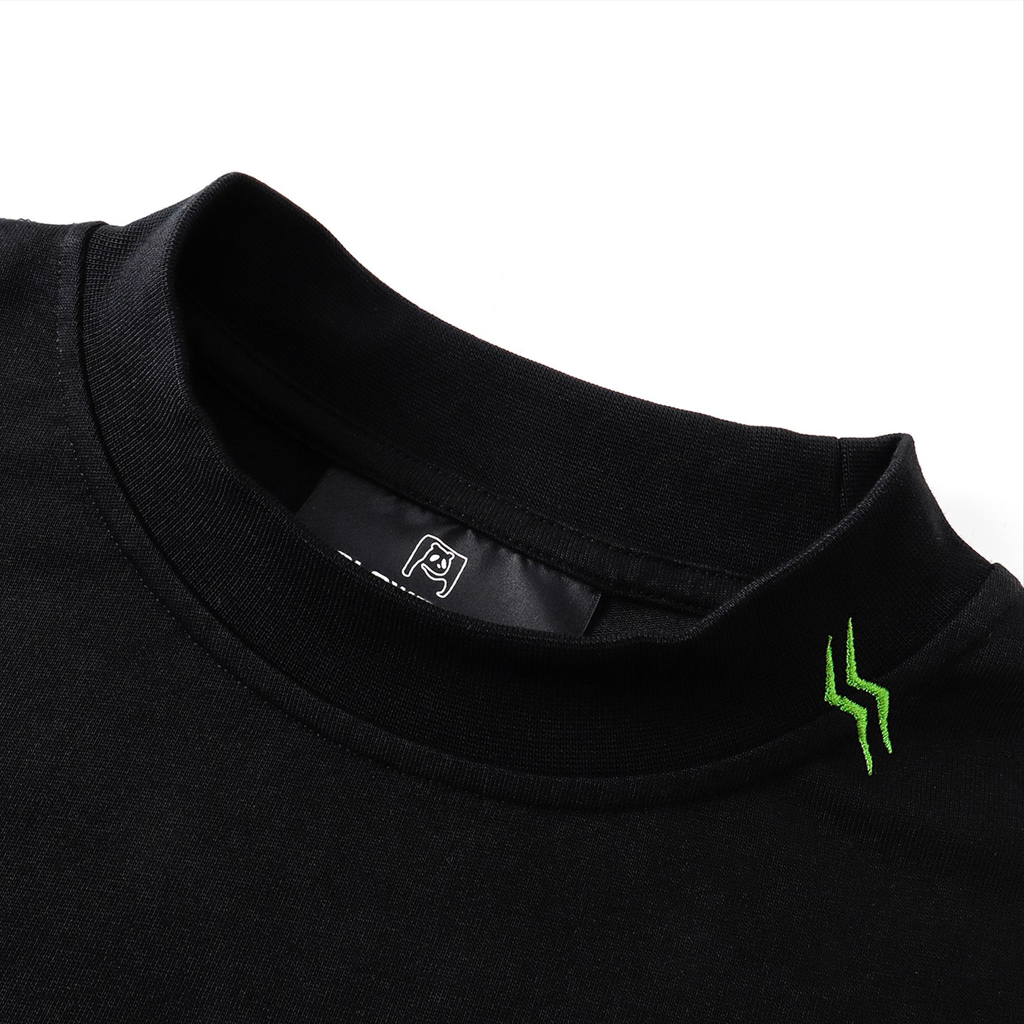 SLOWDOWN Light Moss Tee Black (SS26)