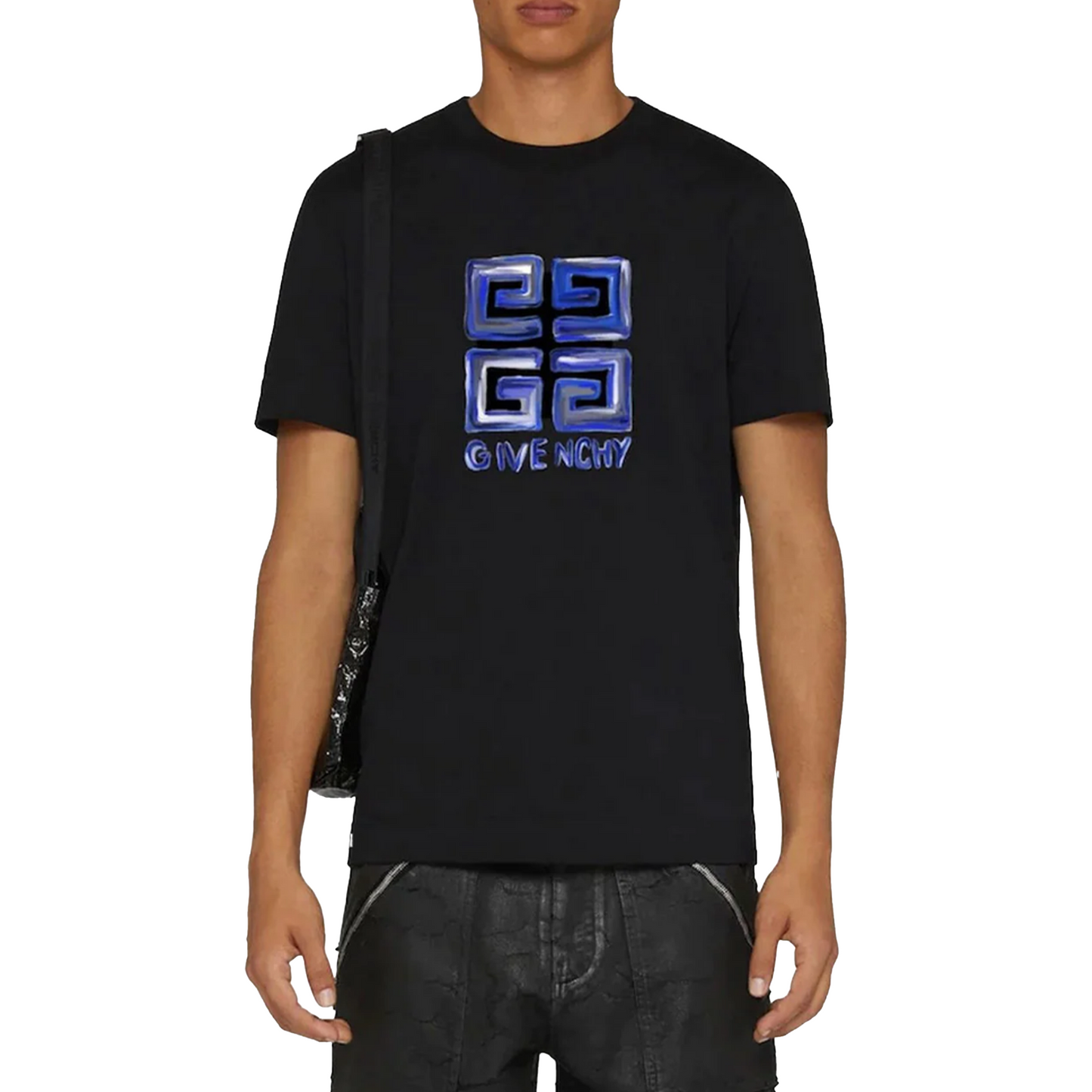 Givenchy 4G Print Tee Black/Blue (Slim Fit)