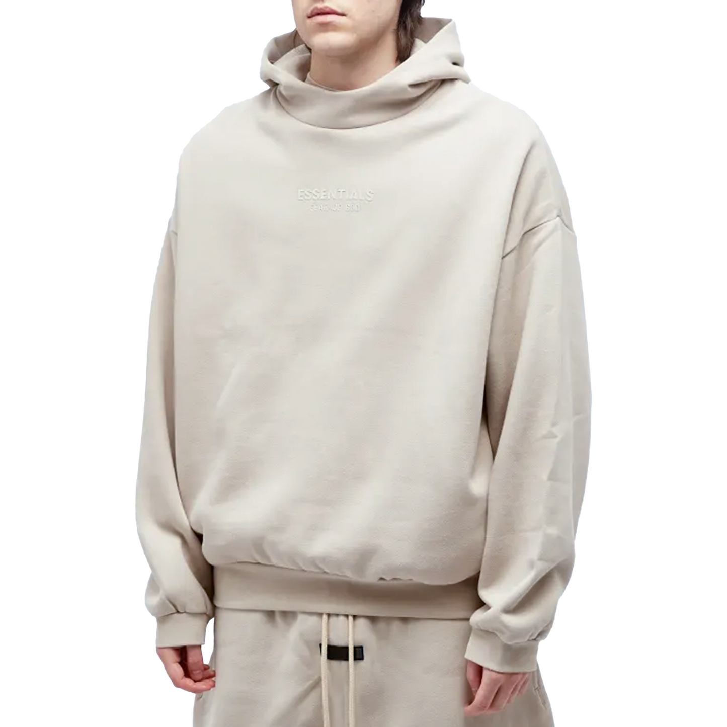 Fear of God Essentials Hoodie Core Silver Cloud