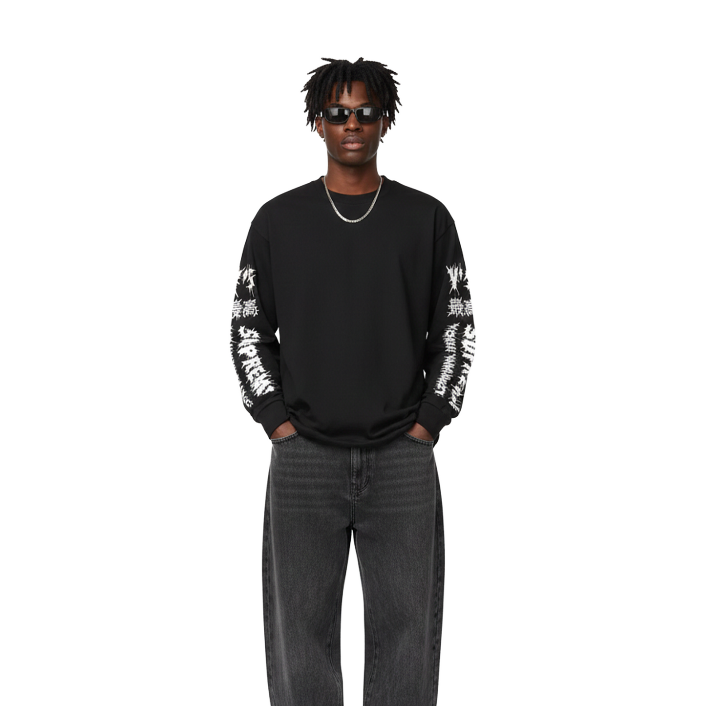 Supreme Y's by Yohji Yamamoto Long-Sleeved Tee Black (FW25)