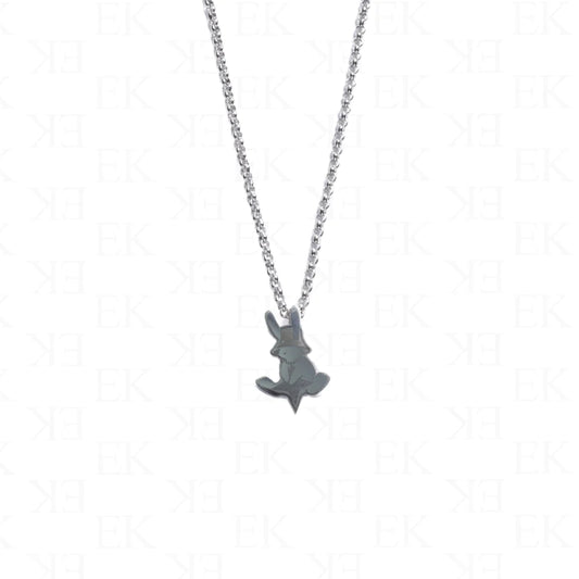 EK Collection The Bunny Castor Necklace Silver