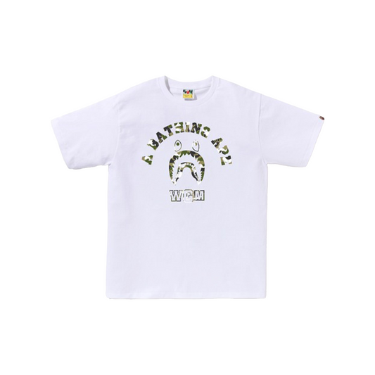 BAPE STORE® Zozotown Shark College Tee White (FW24)