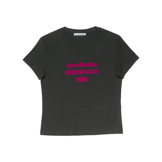 ACNE STUDIO Stockholm 1996 Logo Tee Black (SS26)