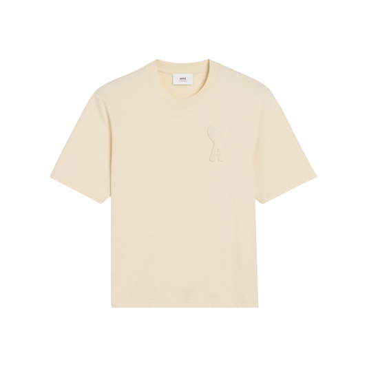 AMI PARIS Ami de Coeur Cotton Patch Tee Off-White (SS25)
