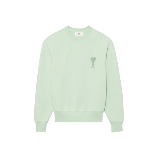 AMI PARIS ADC Tonal Boxy Fit Crewneck Aqua {SS22)