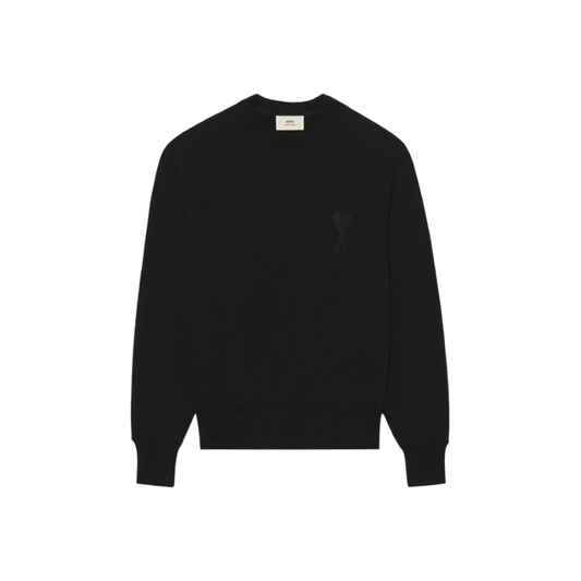 AMI PARIS ADC Tonal Boxy Fit Crewneck Black {SS22)