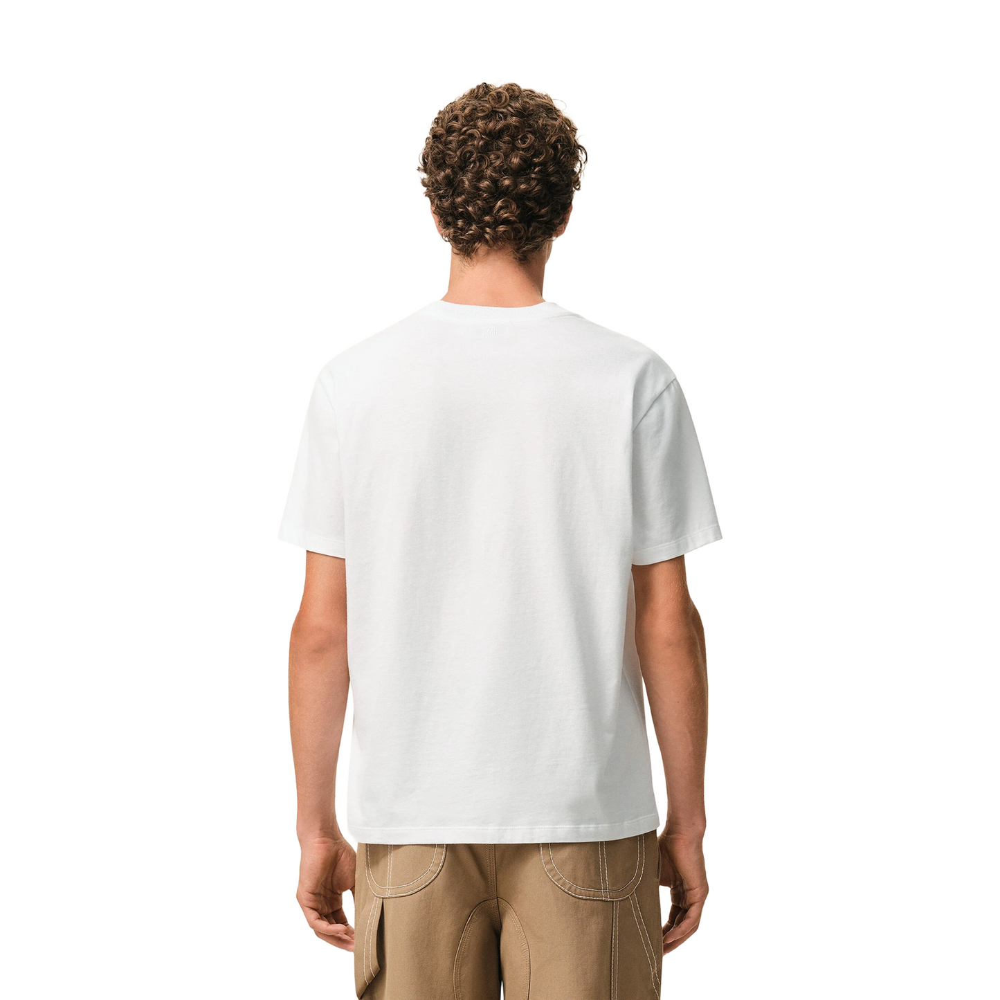 AMI PARIS Contrasted ADC Tee White (SS25)