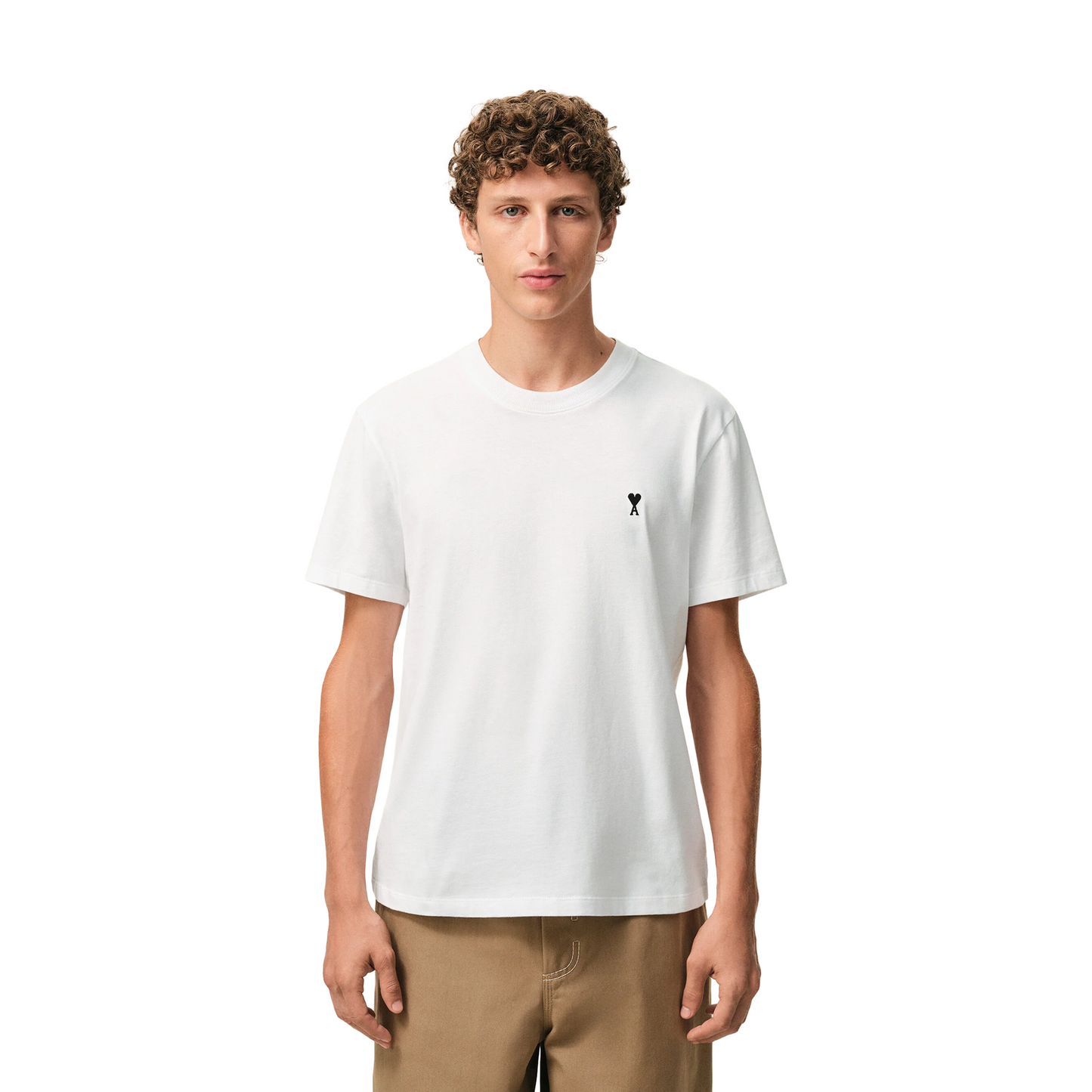 AMI PARIS Contrasted ADC Tee White (SS25)