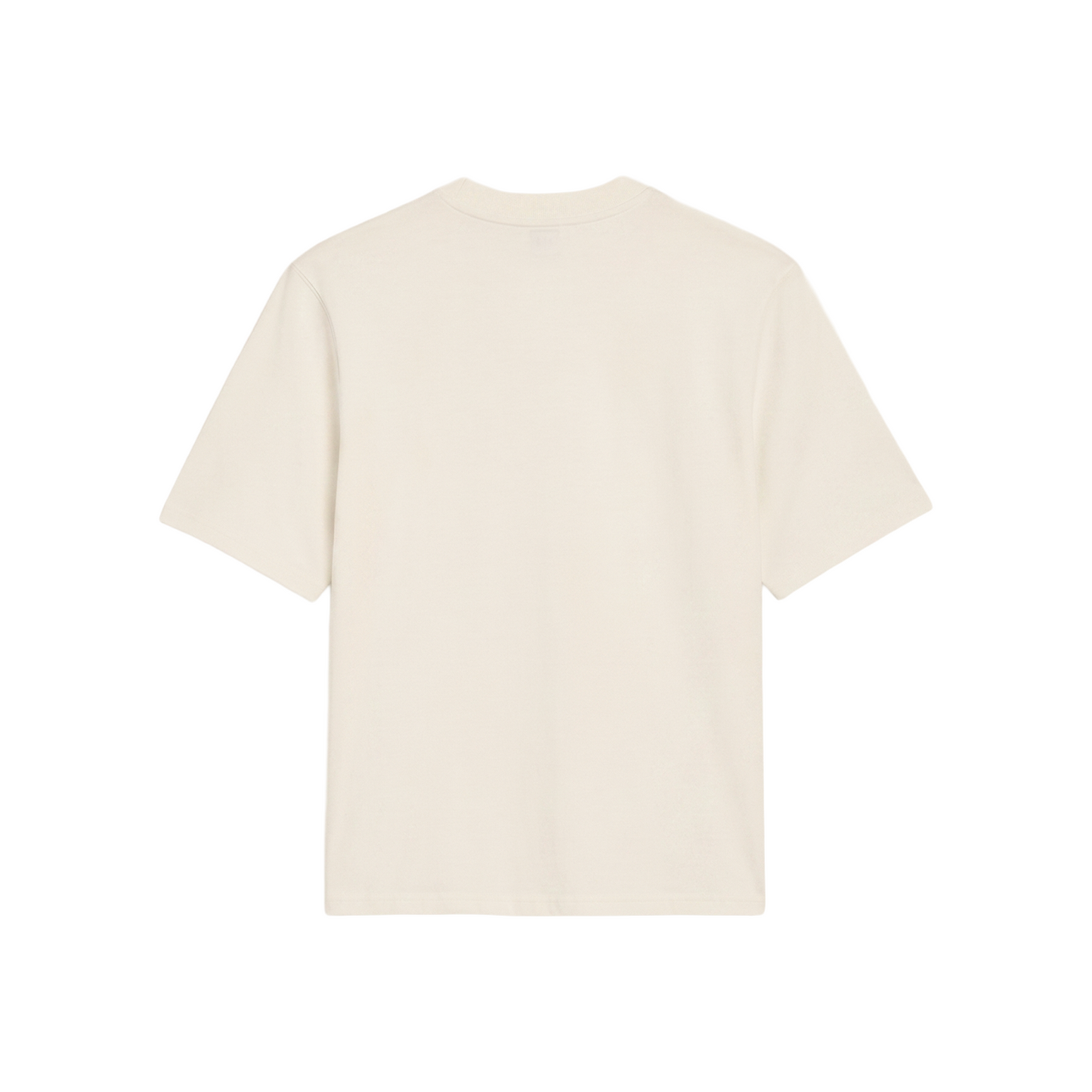 AMI PARIS Cotton Ami De Coeur Embossed Tee White Cream (SS26)