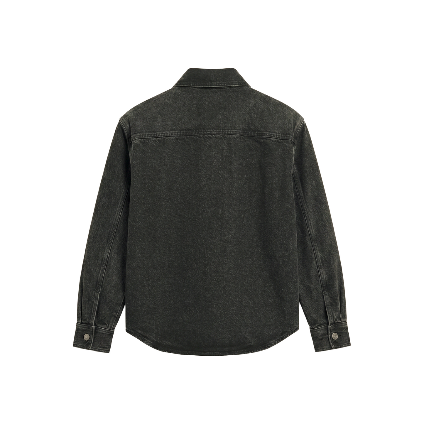 AMI PARIS Cotton Knitted Ami De Coeur Overshirt Used Grey (SS26)