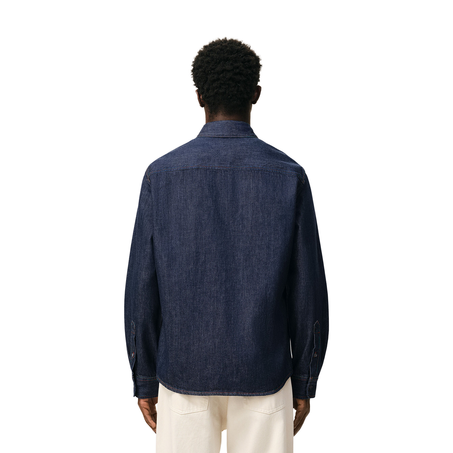 AMI PARIS Denim Cotton Ami De Coeur Shirt Indigo (SS26)