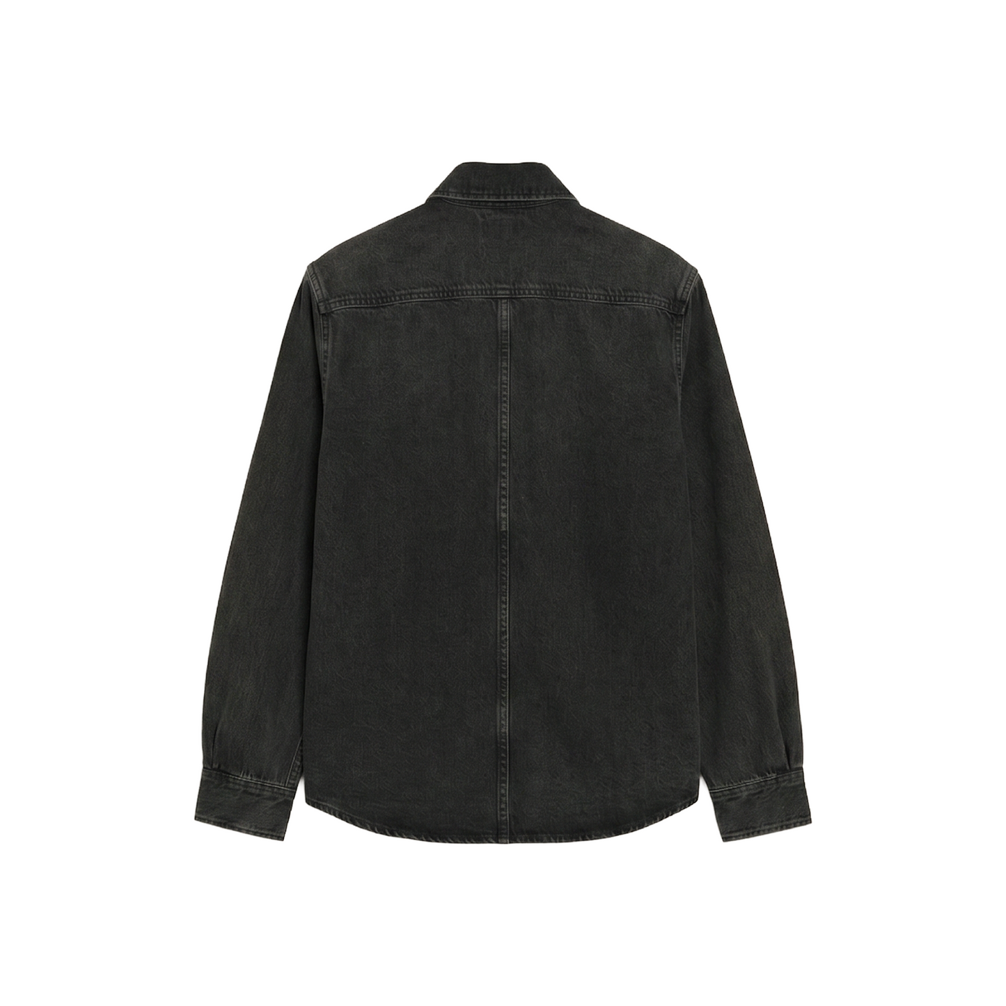 AMI PARIS Denim Cotton Ami De Coeur Shirt Used Grey (SS26)