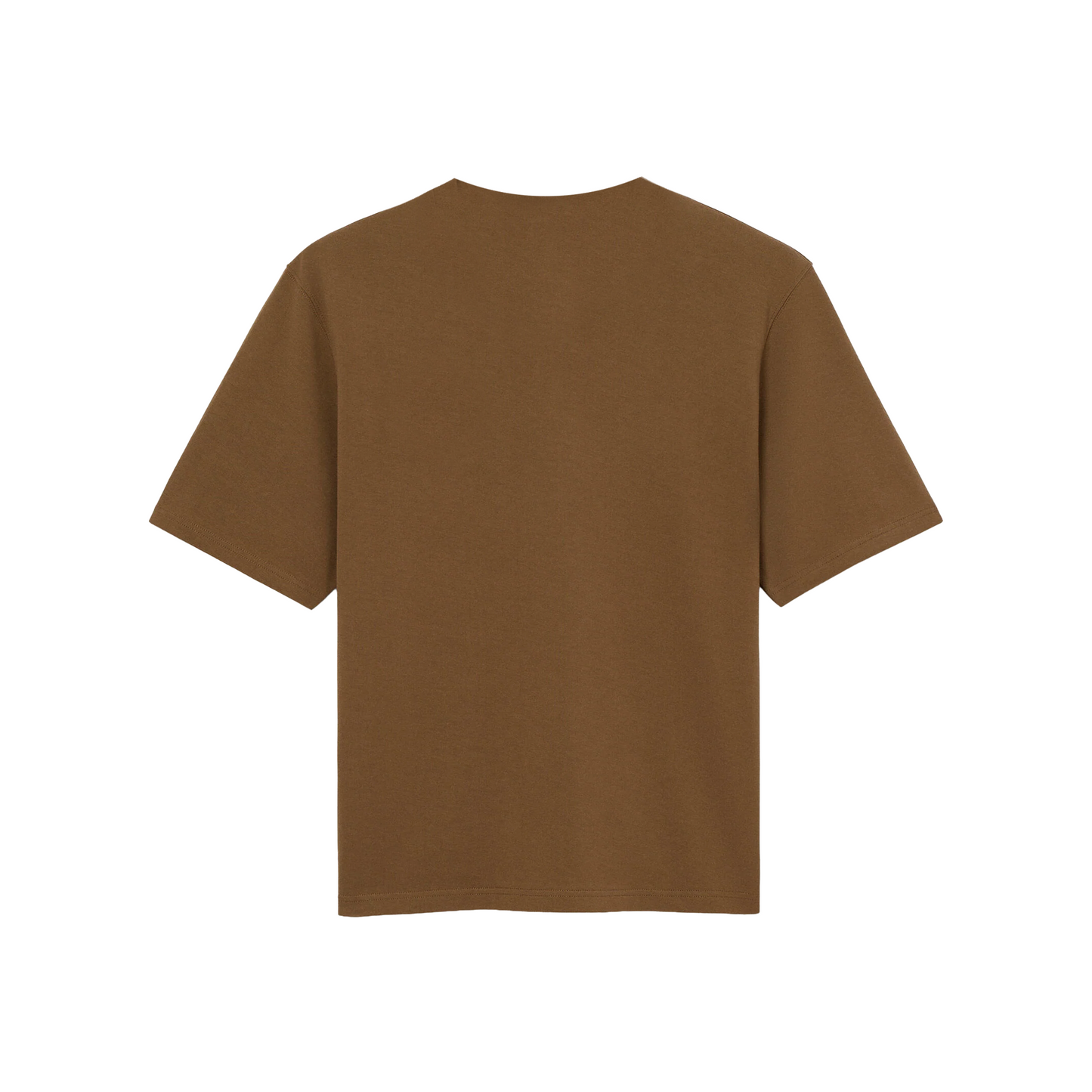 AMI PARIS Small Embossed ADC Tee Hazelnut (FW25)