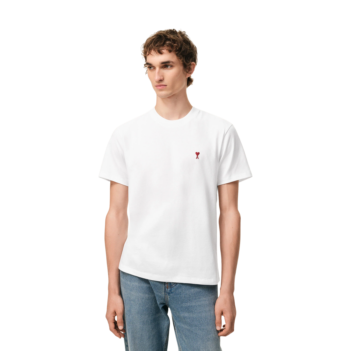 AMI PARIS Tonal De Coeur Classic Fit Tee Blanc (SS23)