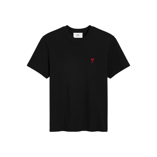 AMI Paris Ami De Coeur Tee Black/Red (SS23)