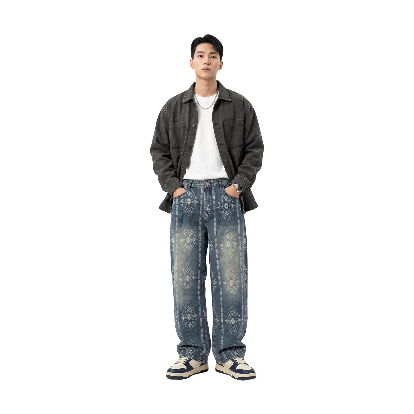 RAW/21 Coustic Wide Straight Cut Jeans Blue (SS26)