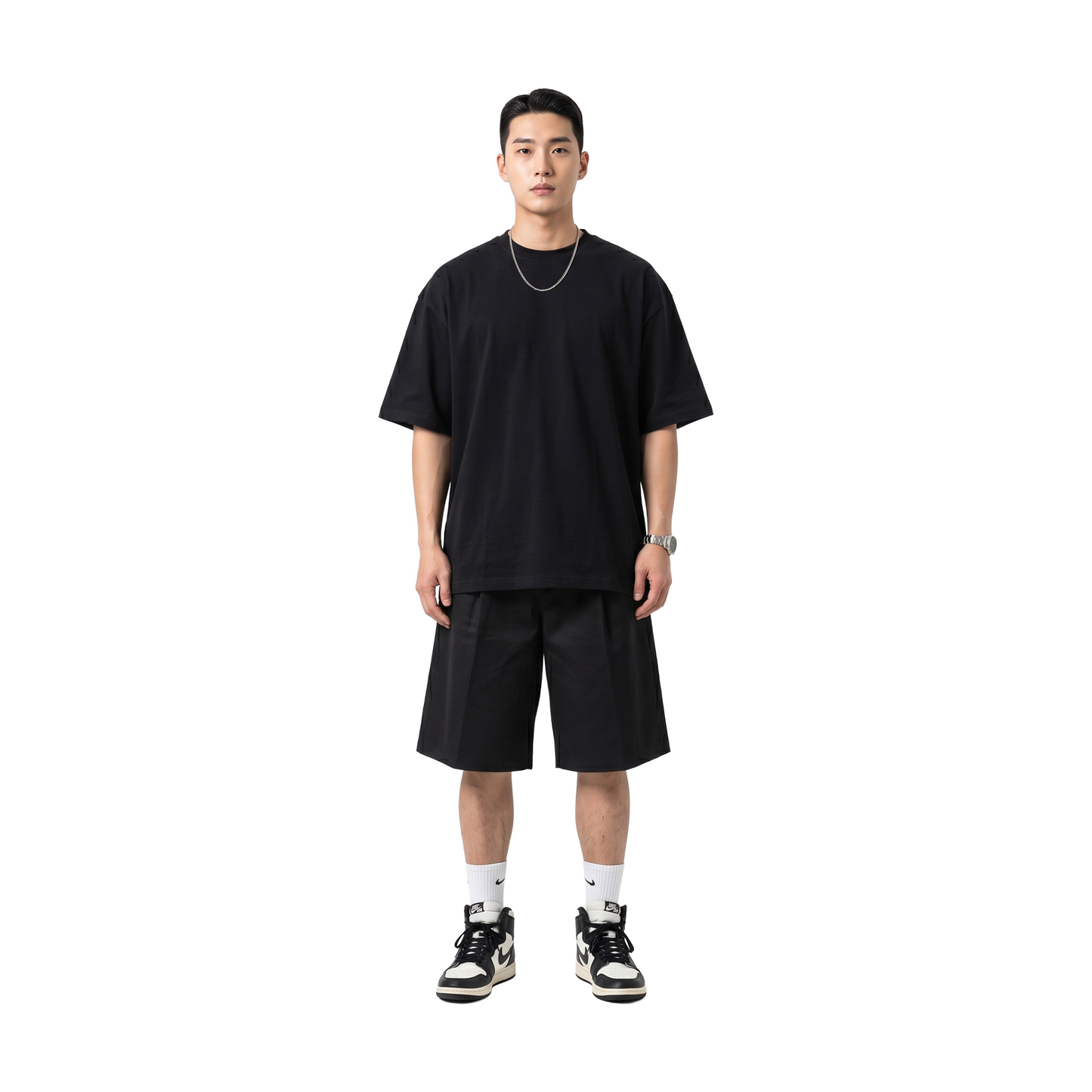 RAW/21 Linear Wide Jorts Black (SS26)
