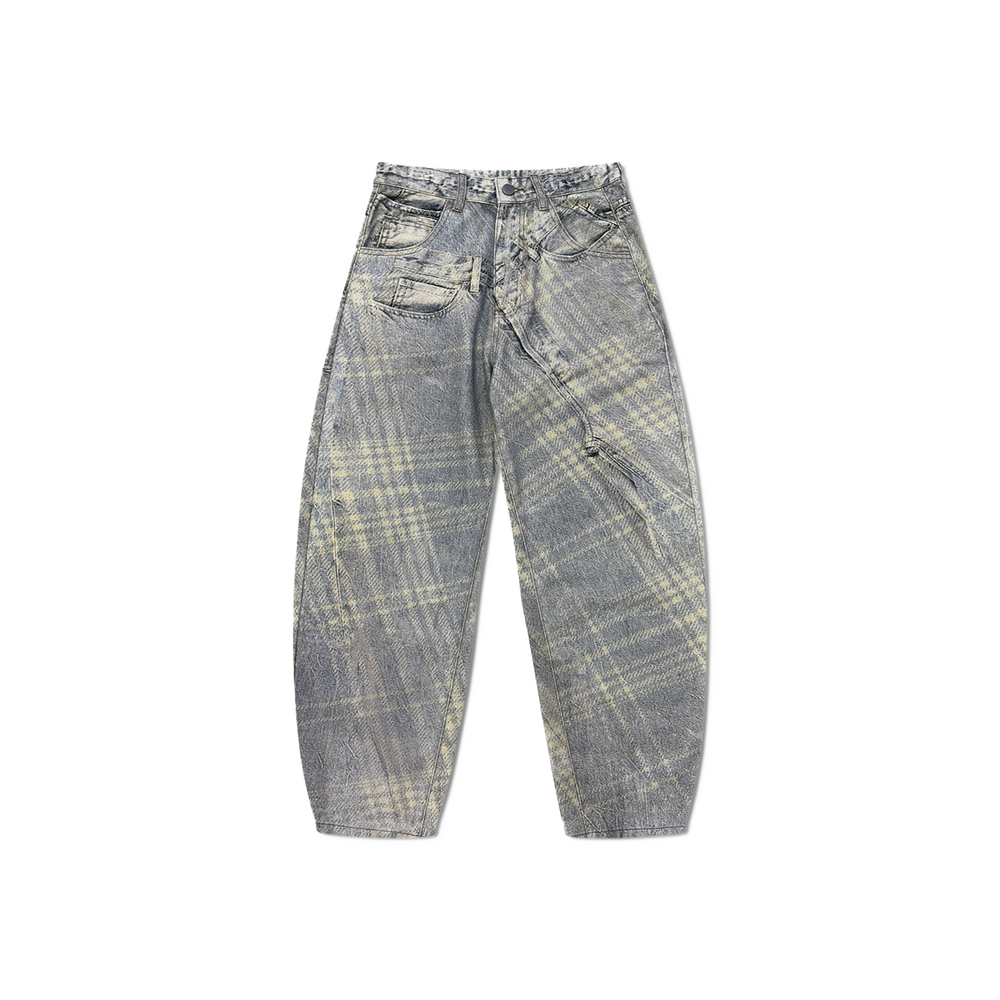 RAW/21 Split Print Denim Pants Washed Grey (SS26)