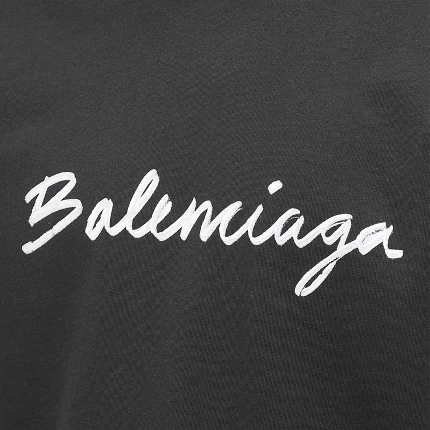 Balenciaga Script Logo Tee Black