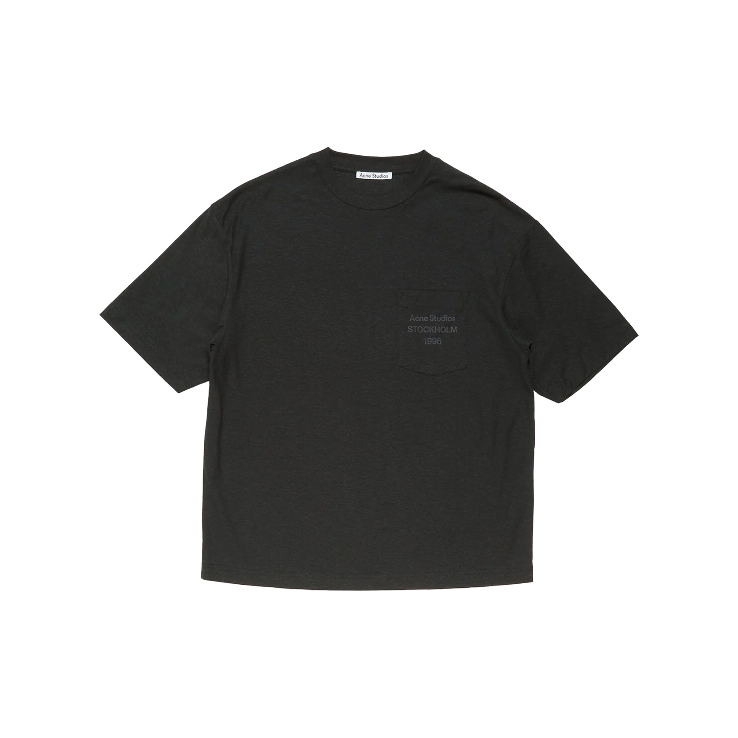 Acne Studios Relaxed Fit Logo Tee Black (SS26)