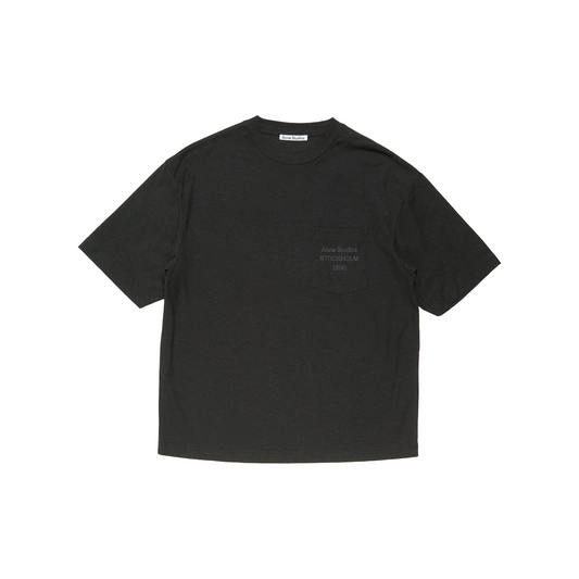 Acne Studios Relaxed Fit Logo Tee Black (SS26)