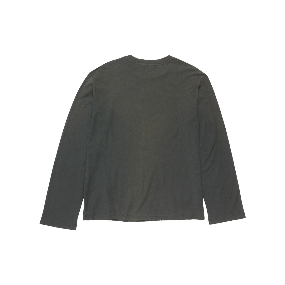 ACNE STUDIOS Sprayed 1996 Logo Long Sleeved Crewneck Tee Faded Black (FW26)