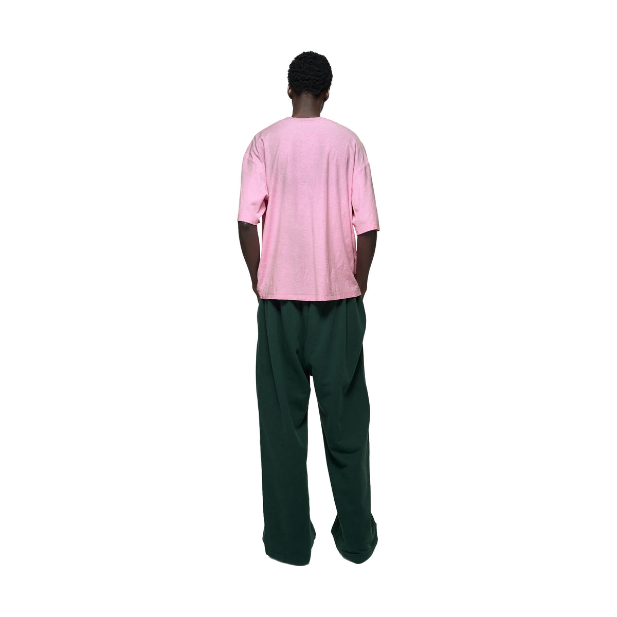 ACNE STUDIOS Sprayed Logo Crewneck Tee Cotton Candy Pink (FW26)