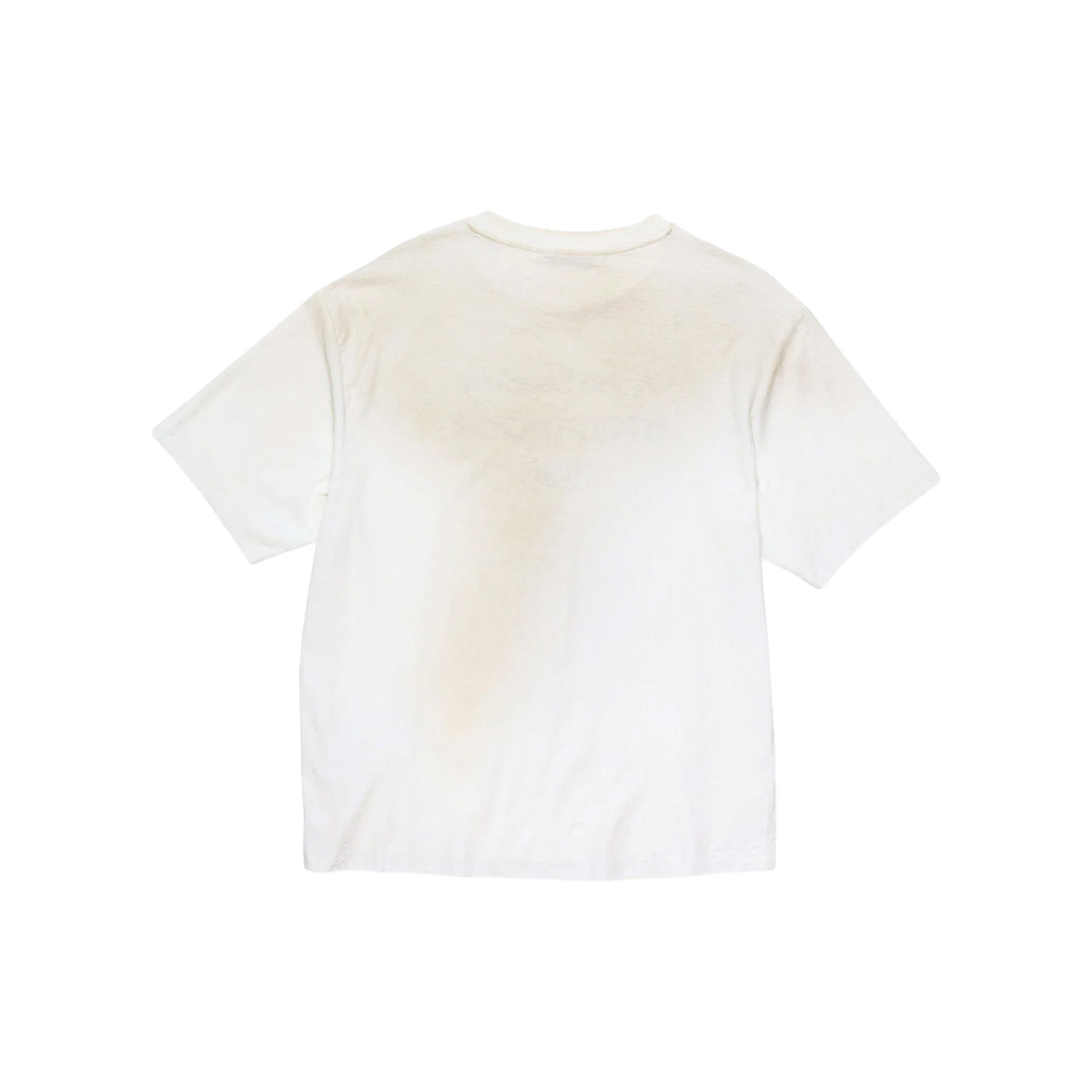 ACNE STUDIOS Sprayed Logo Crewneck Tee Cotton Dusty White (FW26)