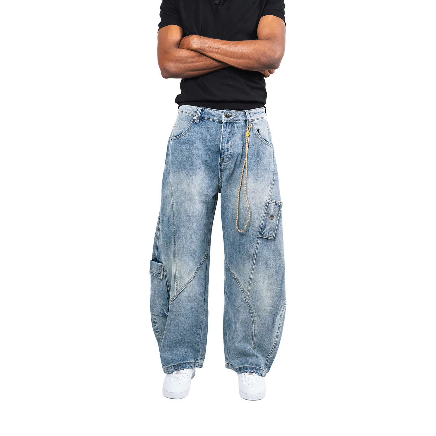 RAW/21 Asymmetry Baggy Denim Jeans Blue (SS26)
