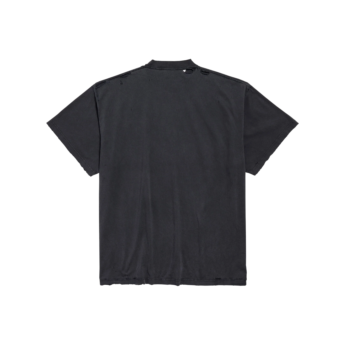 BALENCIAGA 3B Liquefied Oversize Fit Tee Faded Washed Black (SS25)