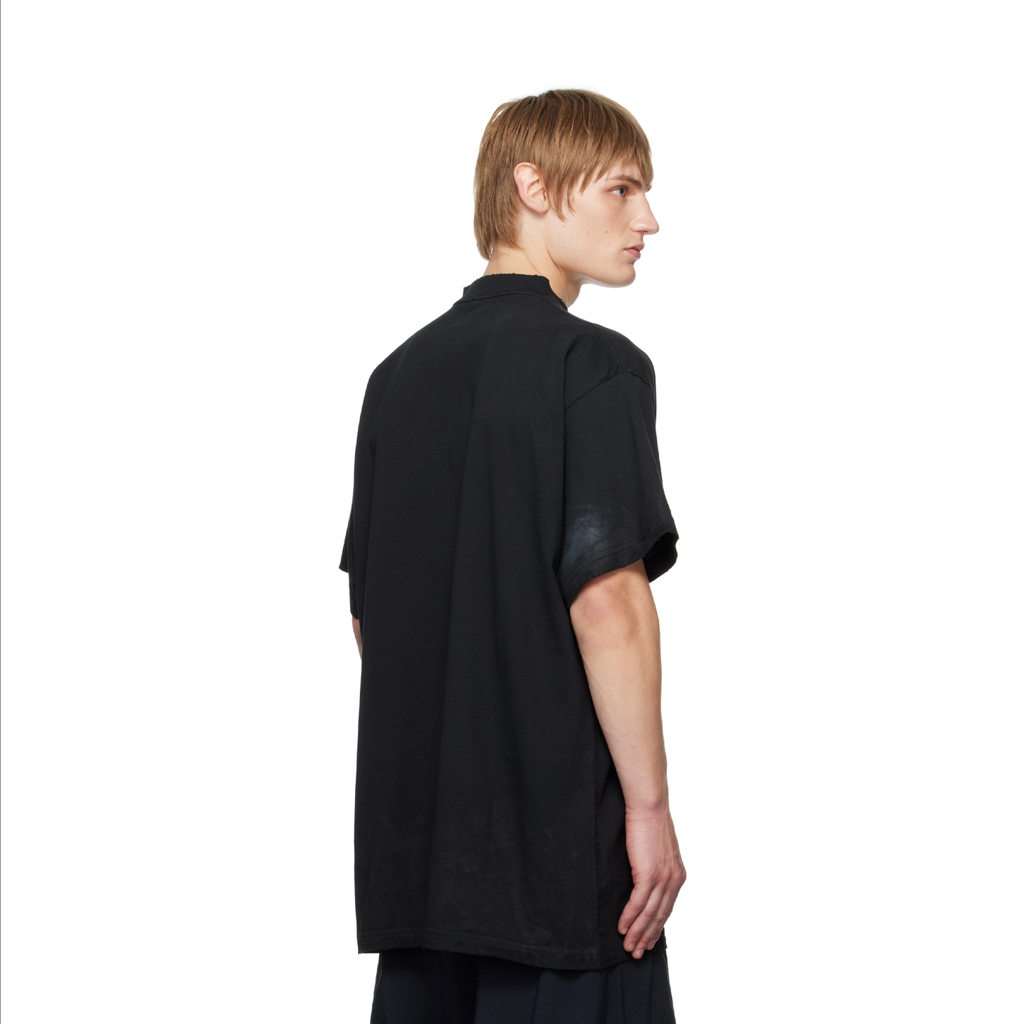 BALENCIAGA 3B Stencil Oversized Tee Washed Black (SS25)