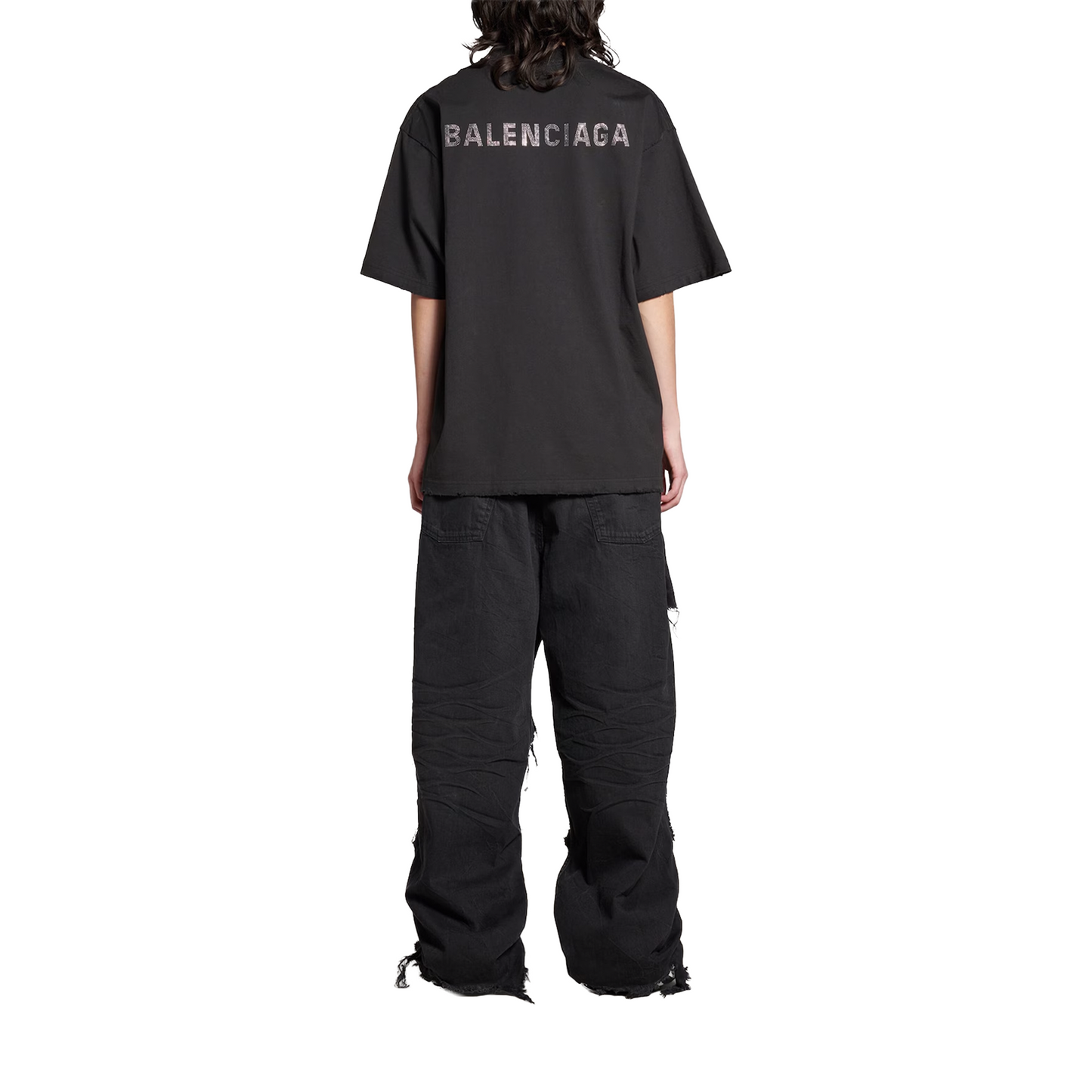 BALENCIAGA Back Large Fit Tee Black (FW23)