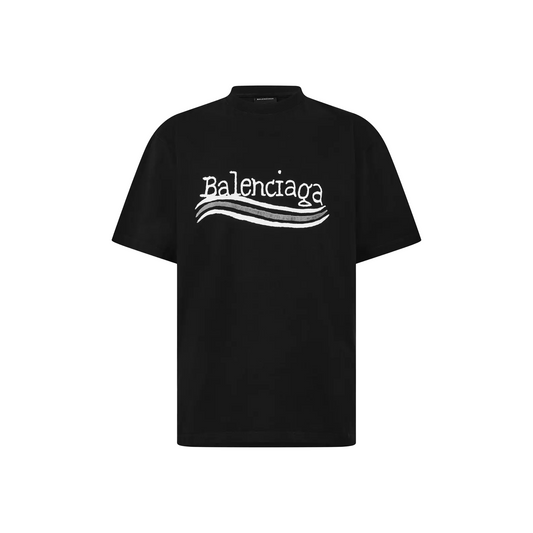 BALENCIAGA Hand Drawn Large Fit Tee Black (SS23)