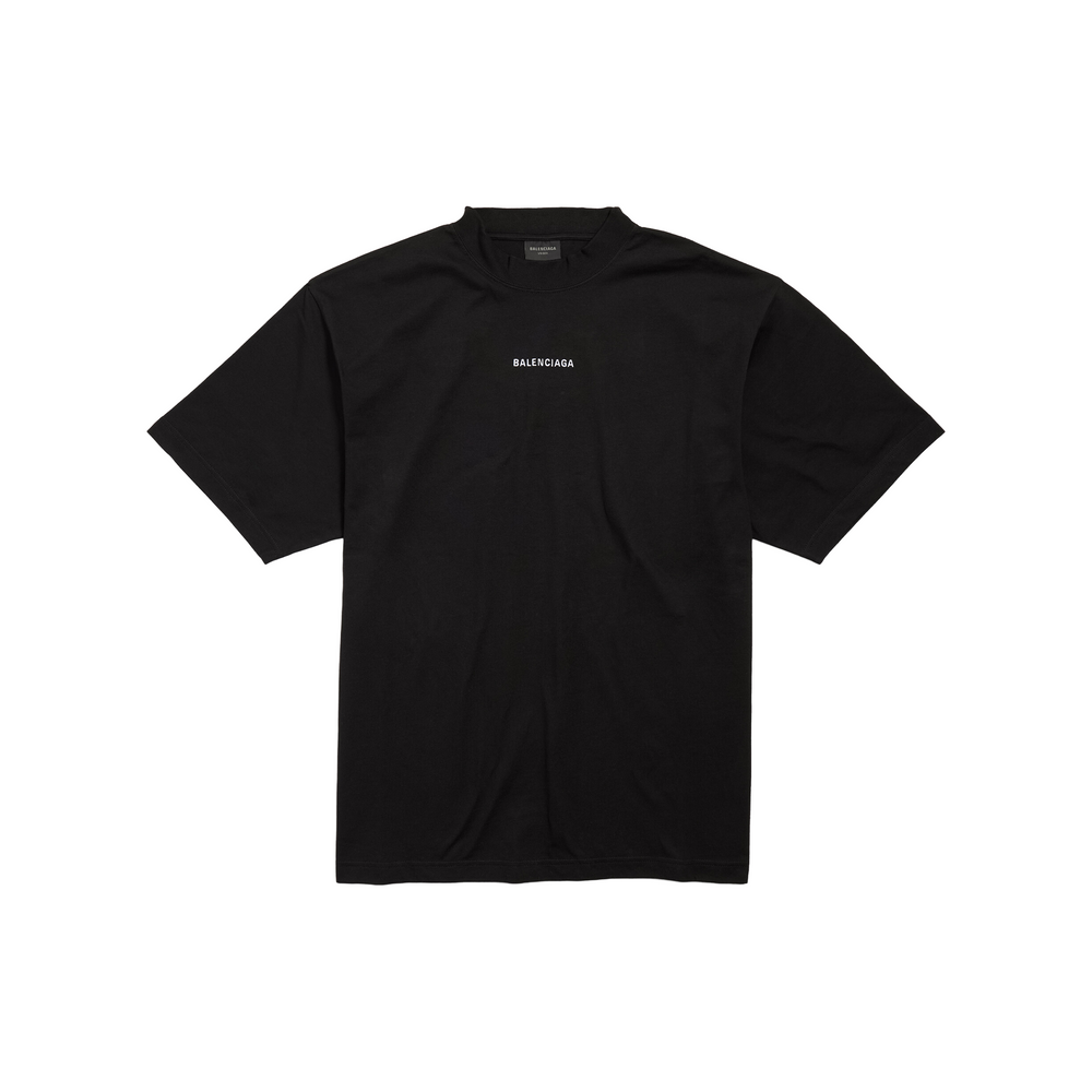 BALENCIAGA New Balenciaga Medium Fit Tee Black (FW24)