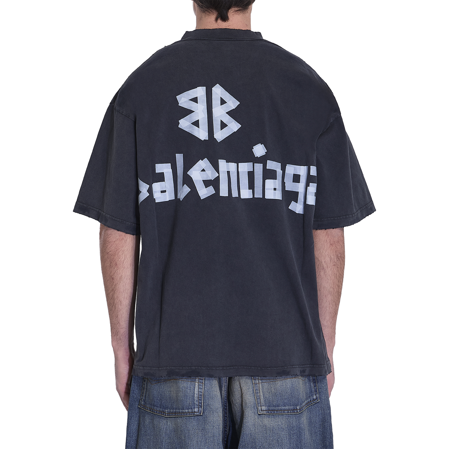 BALENCIAGA New Tape Type TR Medium Fit Tee Black Faded (SS24)