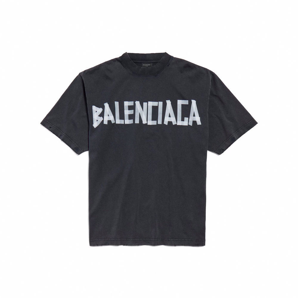 BALENCIAGA New Tape Type TR Medium Fit Tee Black Faded (SS24)