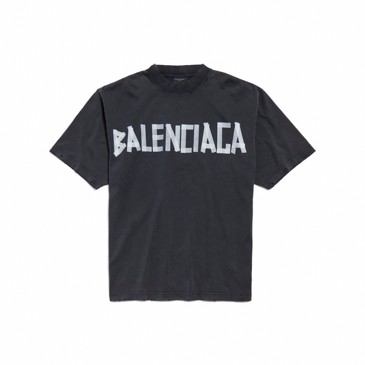 BALENCIAGA New Tape Type TR Medium Fit Tee Black Faded (SS24)