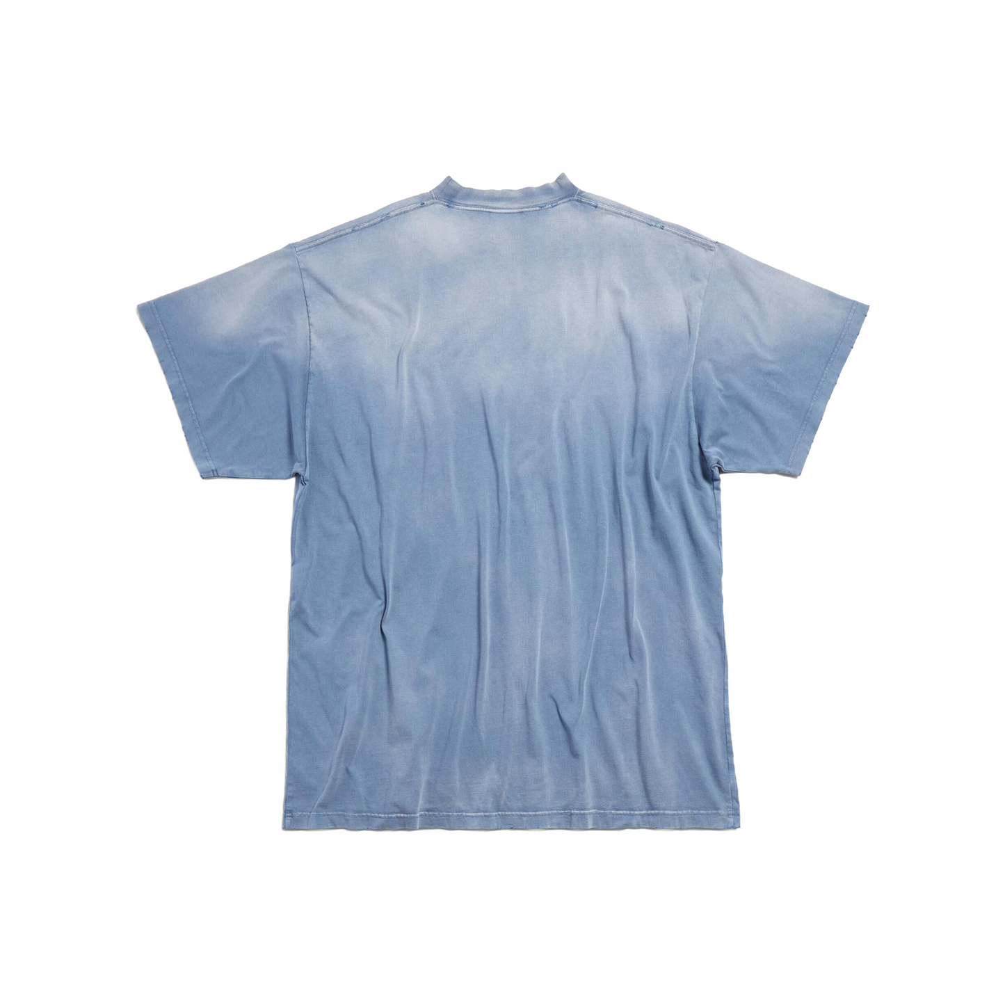 BALENCIAGA Paris Moon Double Front Oversized Tee Blue (FW24)