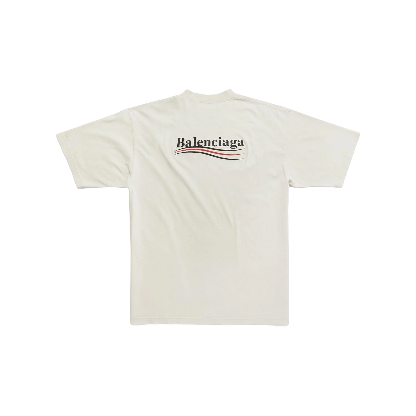 BALENCIAGA Political Campaign Large Fit Tee Beige (FW23)