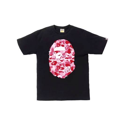 BAPE ABC Camo Big Ape Head Tee Black/Pink (SS21)